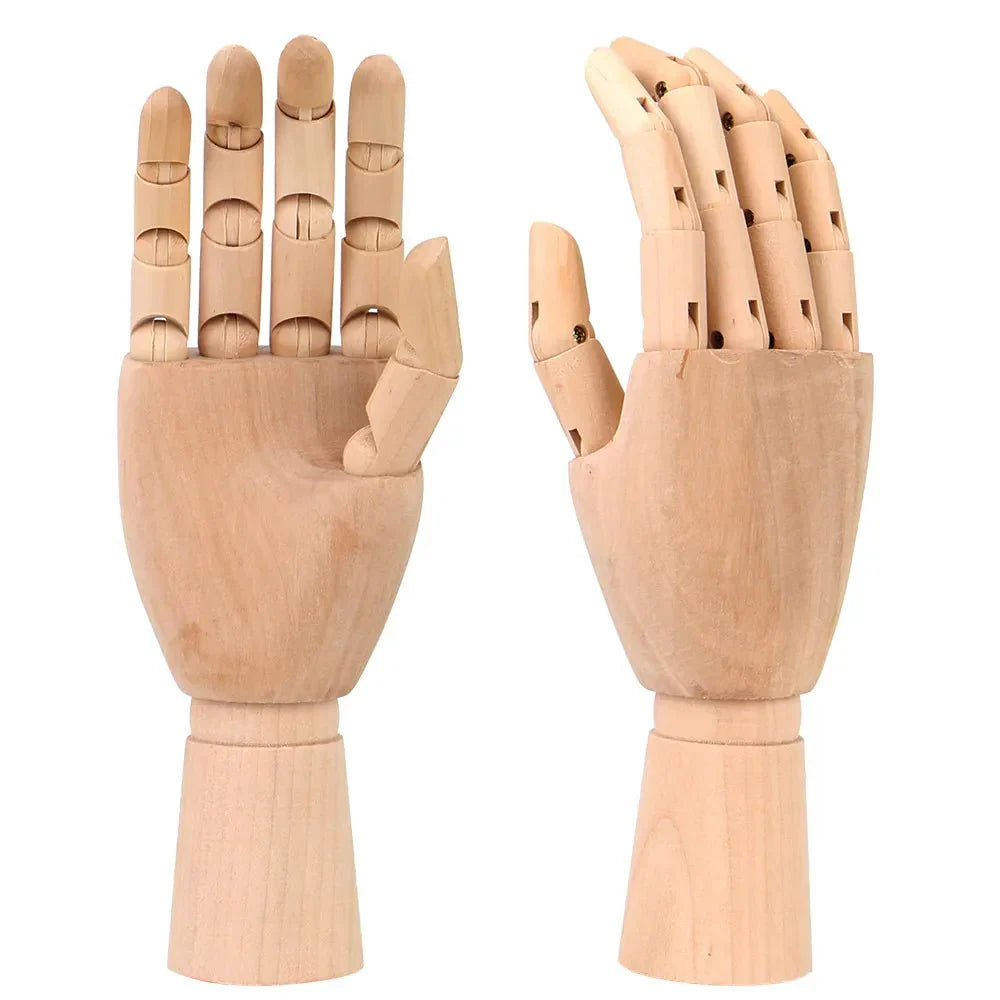 Wooden Movable Hand Model 25cm Modern Art Reference | Stornfield