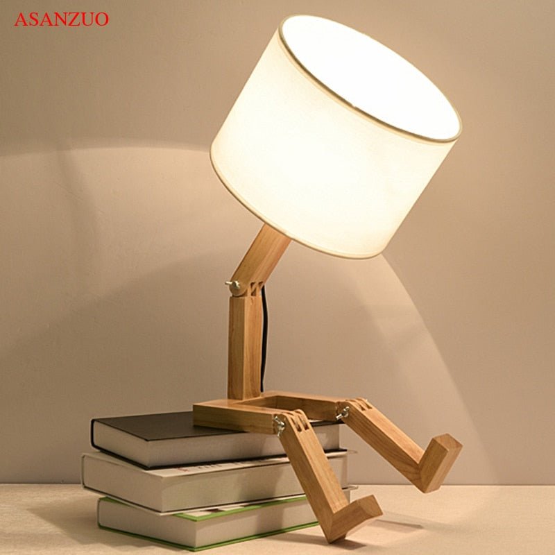 Stornfield | Wooden Boy LED Desk Lamp Desk Accessory