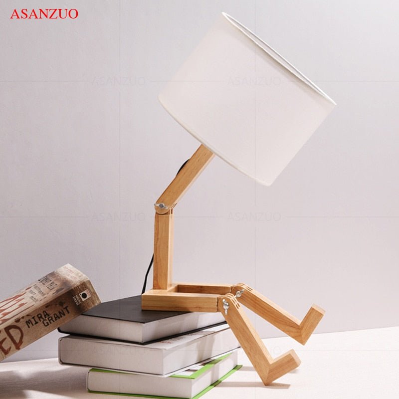 Stornfield | Wooden Boy LED Desk Lamp Desk Accessory