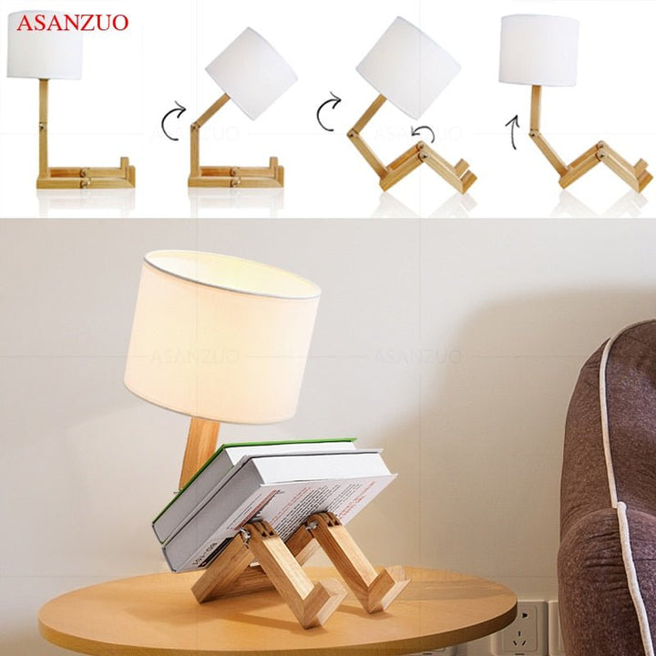 Stornfield | Wooden Boy LED Desk Lamp Desk Accessory