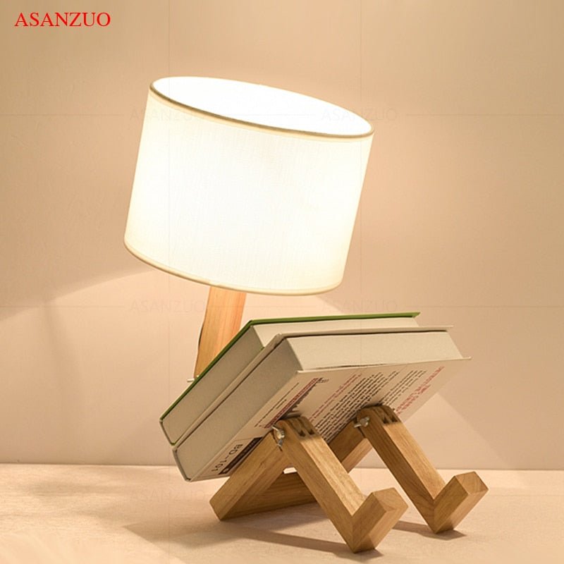 Stornfield | Wooden Boy LED Desk Lamp Desk Accessory