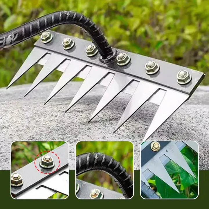 TuinGrijp Carbon Steel Weeding Rake for Garden Maintenance | Stornfield