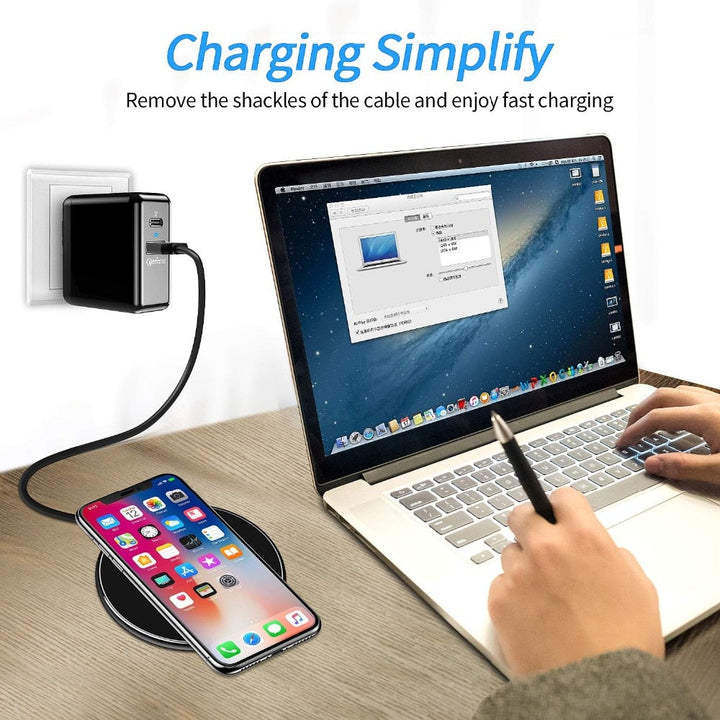 Stornfield | 30W Fast Wireless Charging Pad | Premium USB C Charging Cable MagSafe Charger for Apple iPhone, Samsung & Android - Fast Wireless Charging Pad