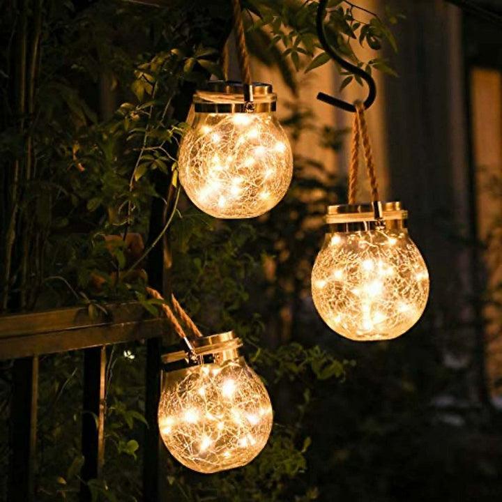 Sustainable solar glass lamp for stylish outdoor lighting | Stornfield