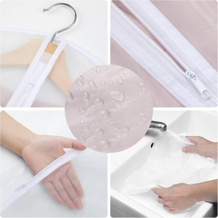PEVA Garment Cover Set – 24-Pack Hanging Garment Covers in 3 Sizes | Stornfield