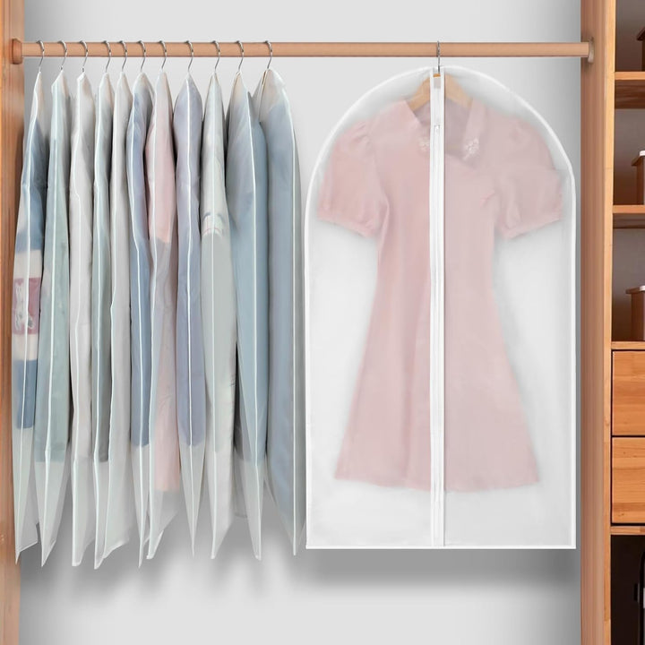 PEVA Garment Cover Set – 24-Pack Hanging Garment Covers in 3 Sizes | Stornfield