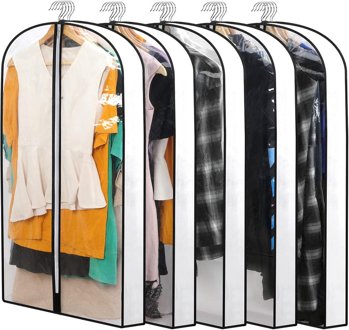 PEVA Garment Cover Set – 24-Pack Hanging Garment Covers in 3 Sizes | Stornfield