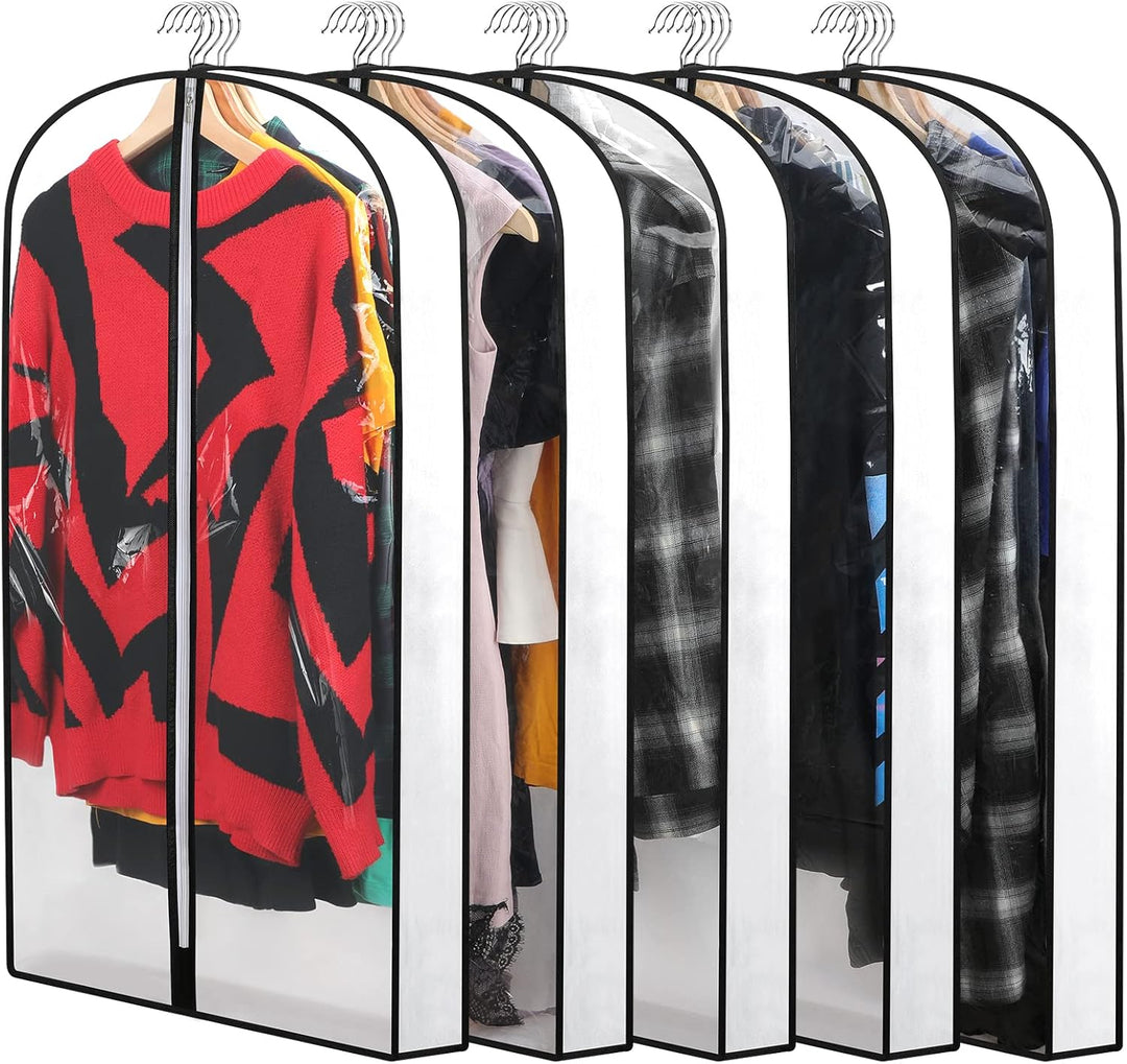 PEVA Garment Cover Set – 24-Pack Hanging Garment Covers in 3 Sizes | Stornfield