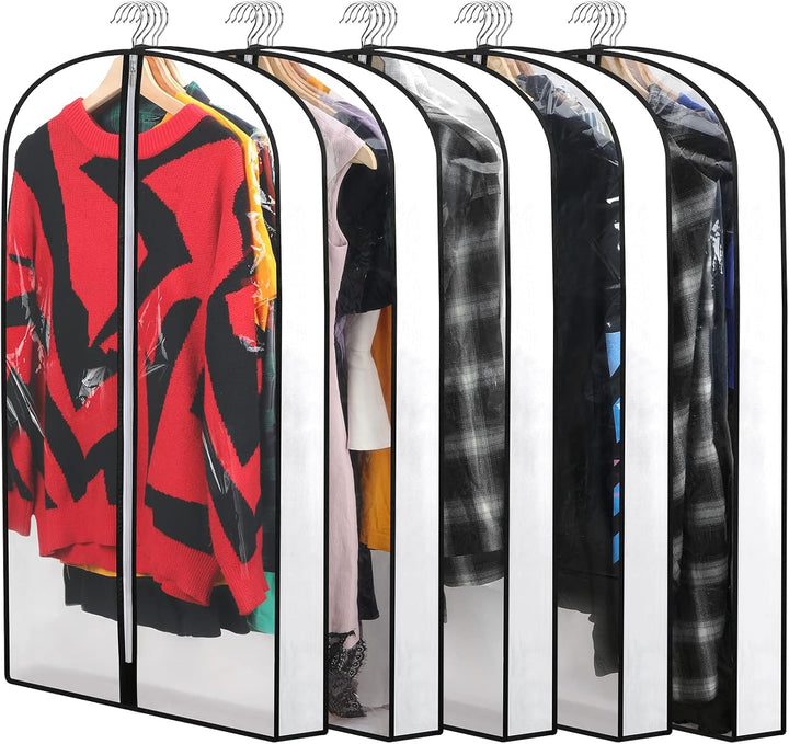 PEVA Garment Cover Set – 24-Pack Hanging Garment Covers in 3 Sizes | Stornfield