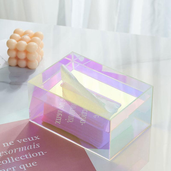 Stornfield | Iridescent Acrylic Tissue Box