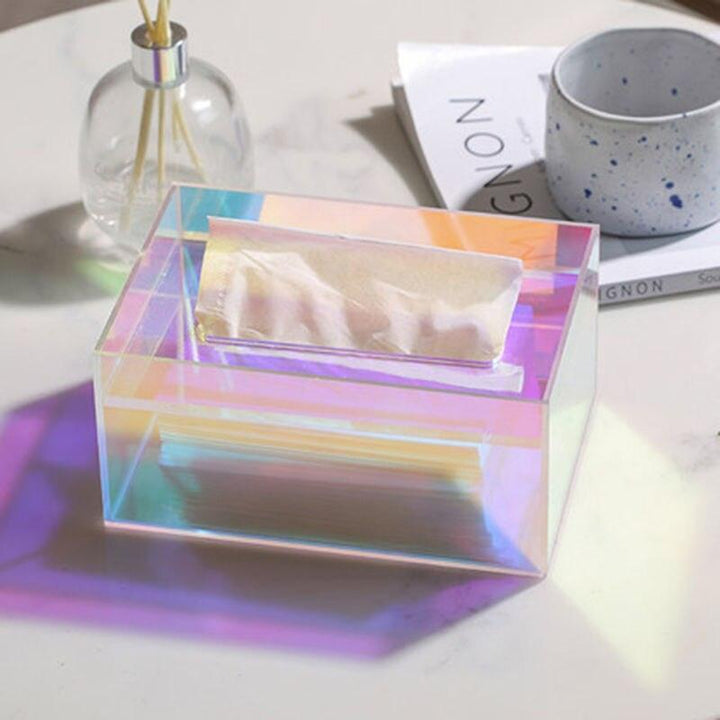 Stornfield | Iridescent Acrylic Tissue Box