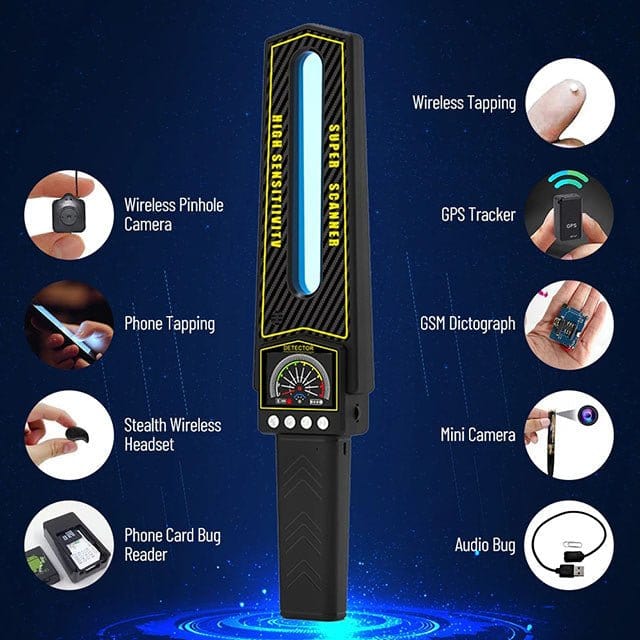 Stornfield | RF Bug Detector Scanner | Hidden Camera and Tracker Finder | Portable