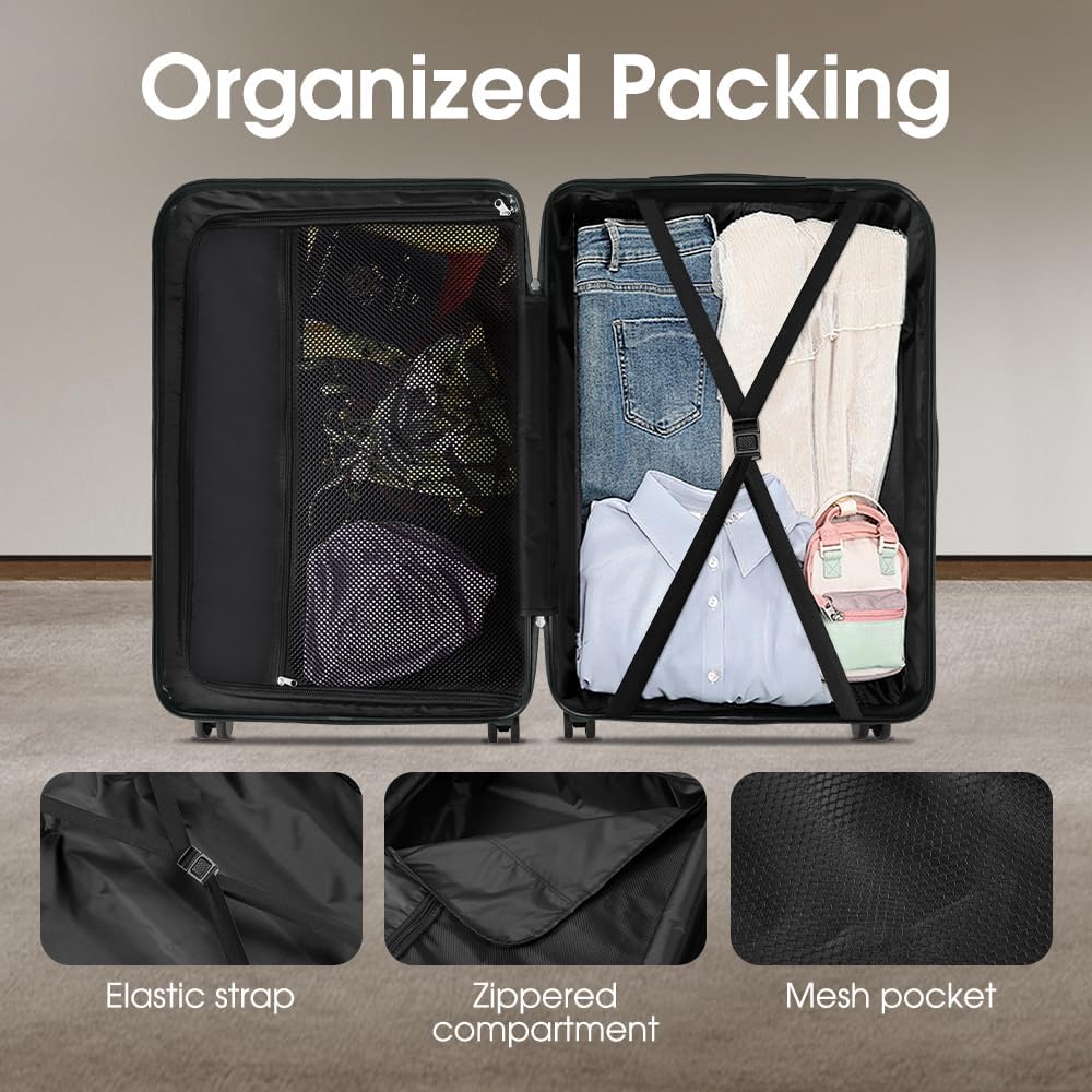 ABS Hard Shell Luggage with Spinner Wheels & TSA Lock | Stornfield
